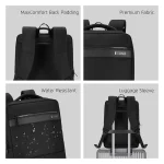 Safari Prime 22L Blue Formal Backpack with Laptop Compartment