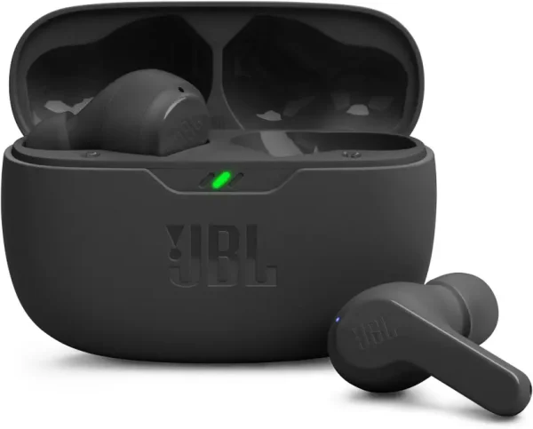 JBL Wave Beam TWS, 32Hr Playtime, IP54, Smart Ambient & TalkThru Mode, JBL App Bluetooth Headset (Black, In the Ear)